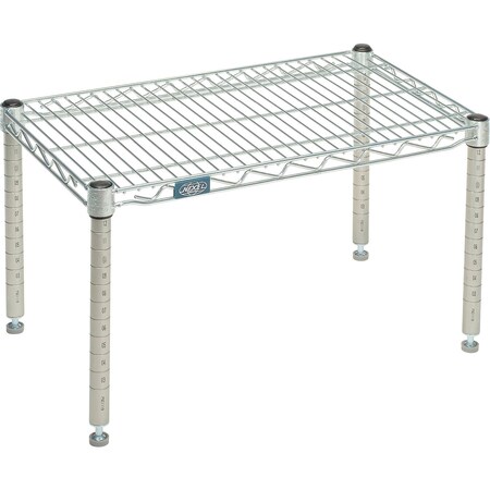 Nexel Poly-Z-Brite Wire Dunnage Rack, 24W x 14D x 14H P1424Z